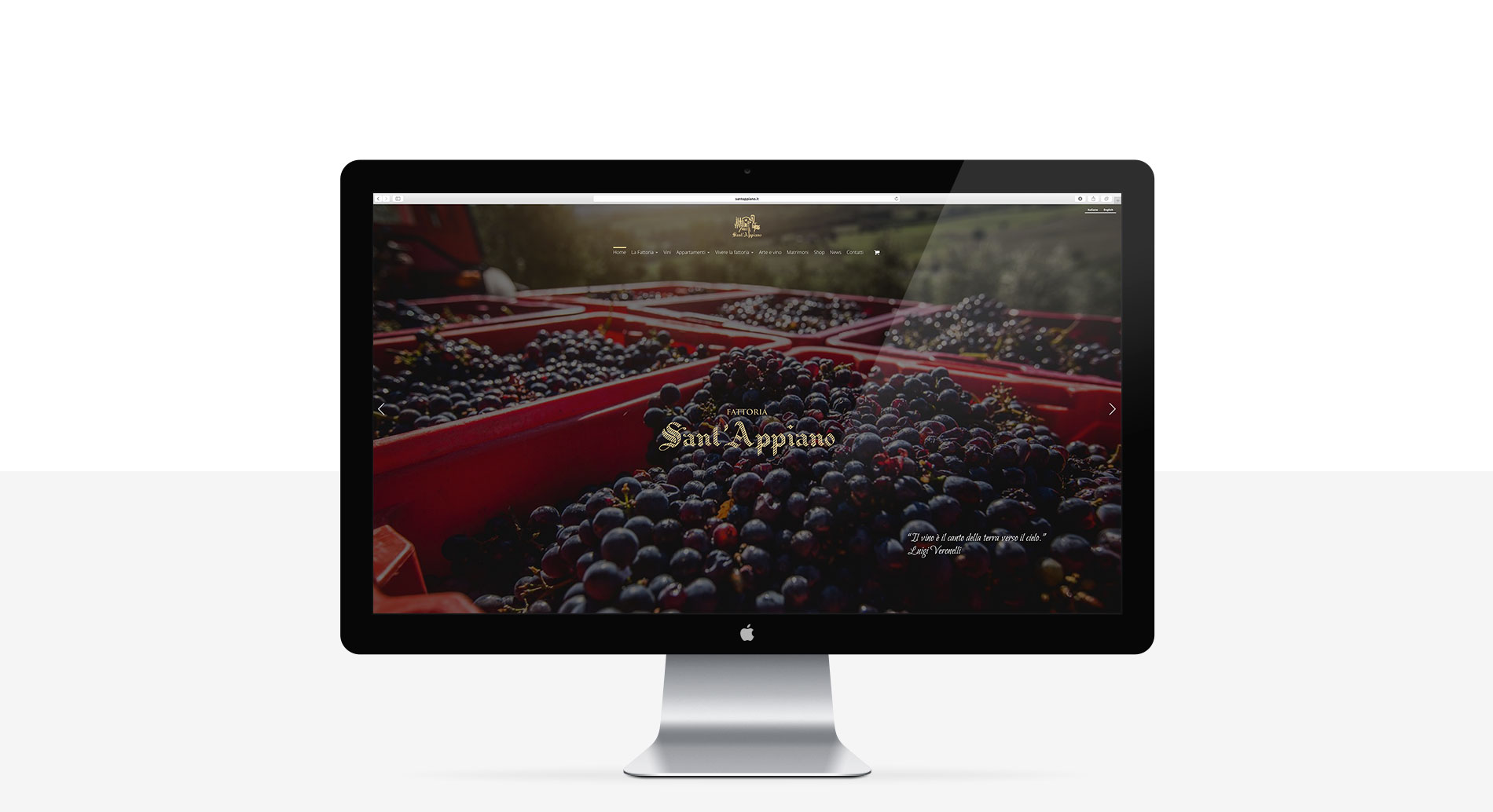 Realizzazione sito web fattoria Sant'Appiano